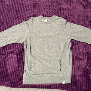 Adidas Men's Gray Crewneck Sweater